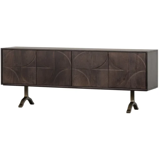 Draw dressoir mango hout walnoot
