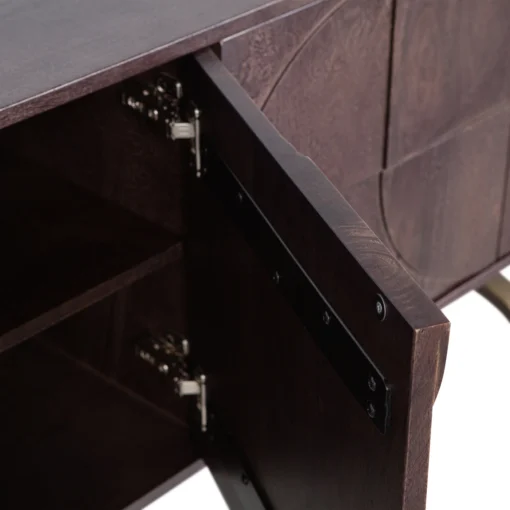 Draw dressoir mango hout walnoot - Image 6