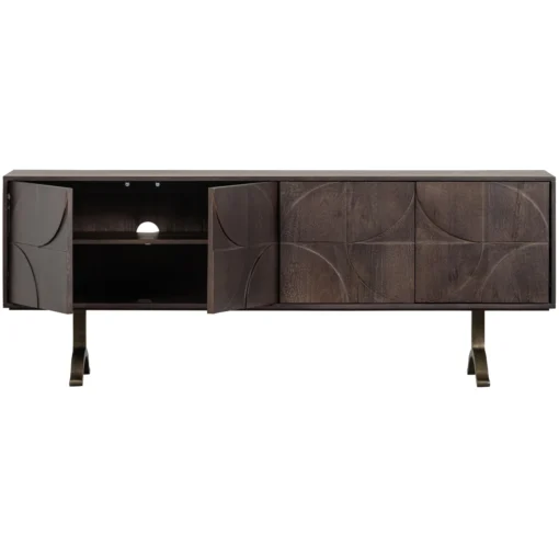 Draw dressoir mango hout walnoot - Image 5