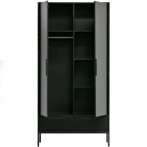 Adam 2deurs kast grenen zwart (fsc) - Image 6