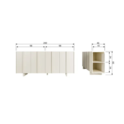 Basu dressoir grenen dust (fsc) - Image 4