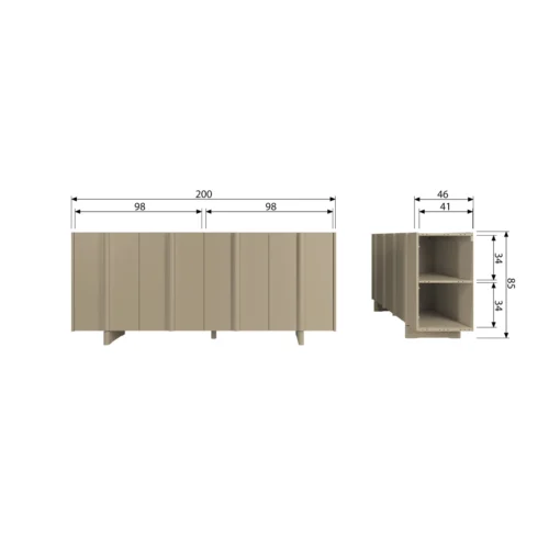 Basu dressoir grenen mud (fsc) - Image 4
