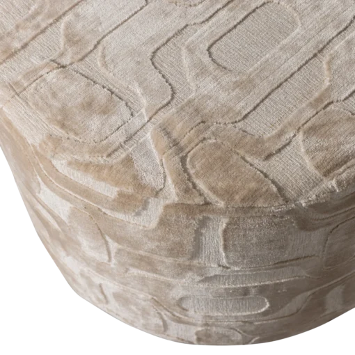 Yago poef viscose dessin naturel 43x60cm - Image 2