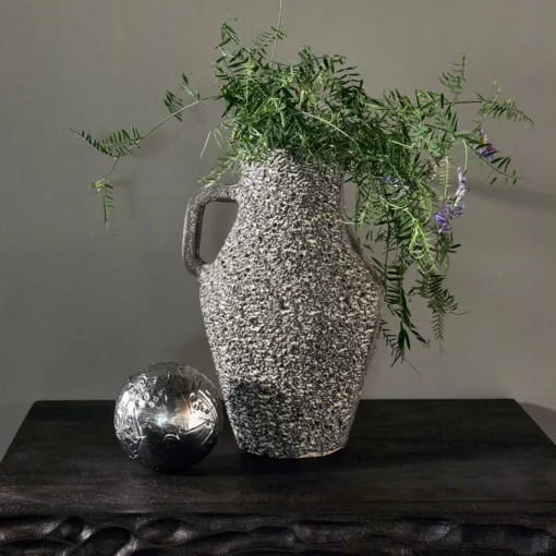 Tabia vaas aluminium donkerbruin - Image 3