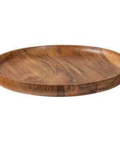 yuki serveerplank rond acacia hout naturel