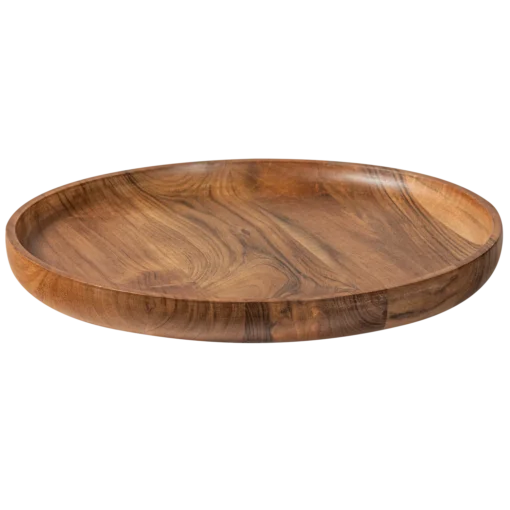yuki serveerplank rond acacia hout naturel