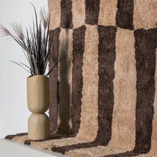 Mosi vaas/plantenpot fiber clay beige 75xØ25 cm - Image 2