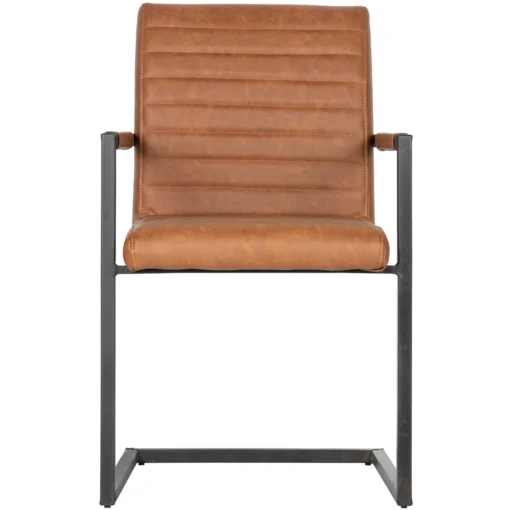 Bas eetkamerstoel pu cognac - Image 2