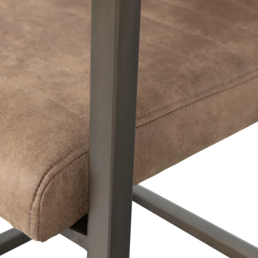 Bas eetkamerstoel leerlook taupe - Image 5