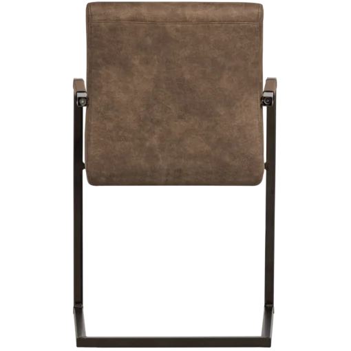 Bas eetkamerstoel leerlook taupe - Image 4