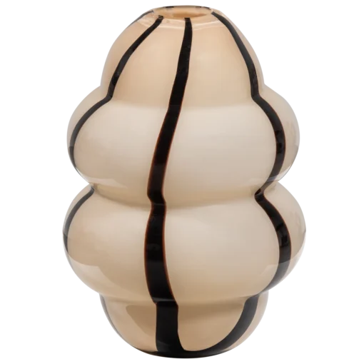 Kency vaas glas met streep naturel/zwart set v2 - Image 5