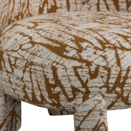 Upke fauteuil met dessin naturel/bruin - Image 7