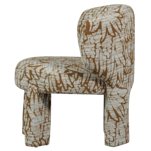 Upke fauteuil met dessin naturel/bruin - Image 4