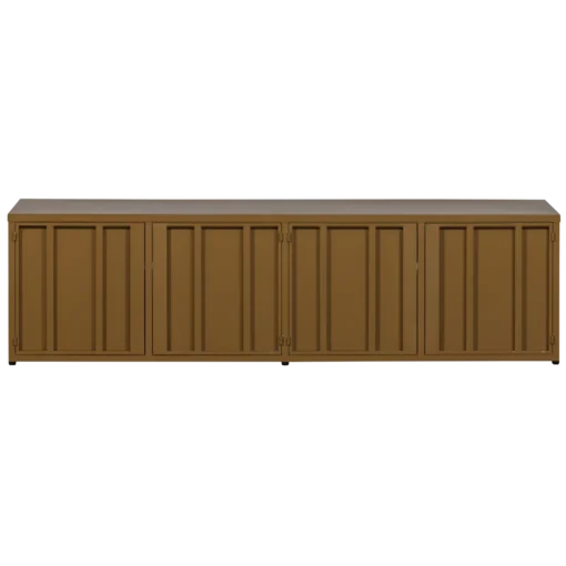 level tv meubel metaal honinggeel 44x160 cm - Image 7