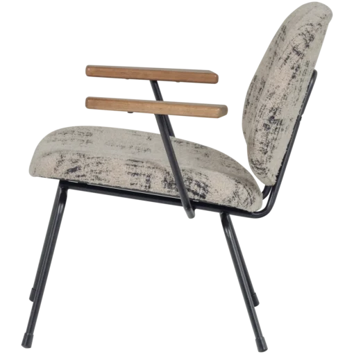 aure fauteuil chenille beige/zwart - Image 4