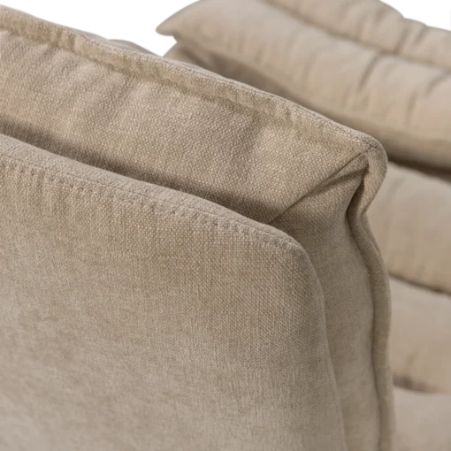 Kube draaifauteuil met hocker naturel - Image 8