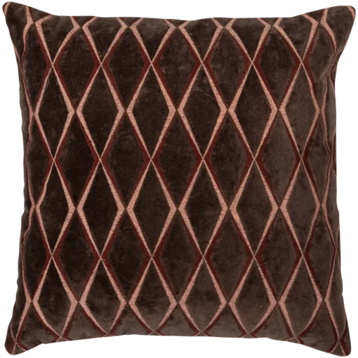 set v 3 - Aziz kussens velvet bruin/naturel - Image 4