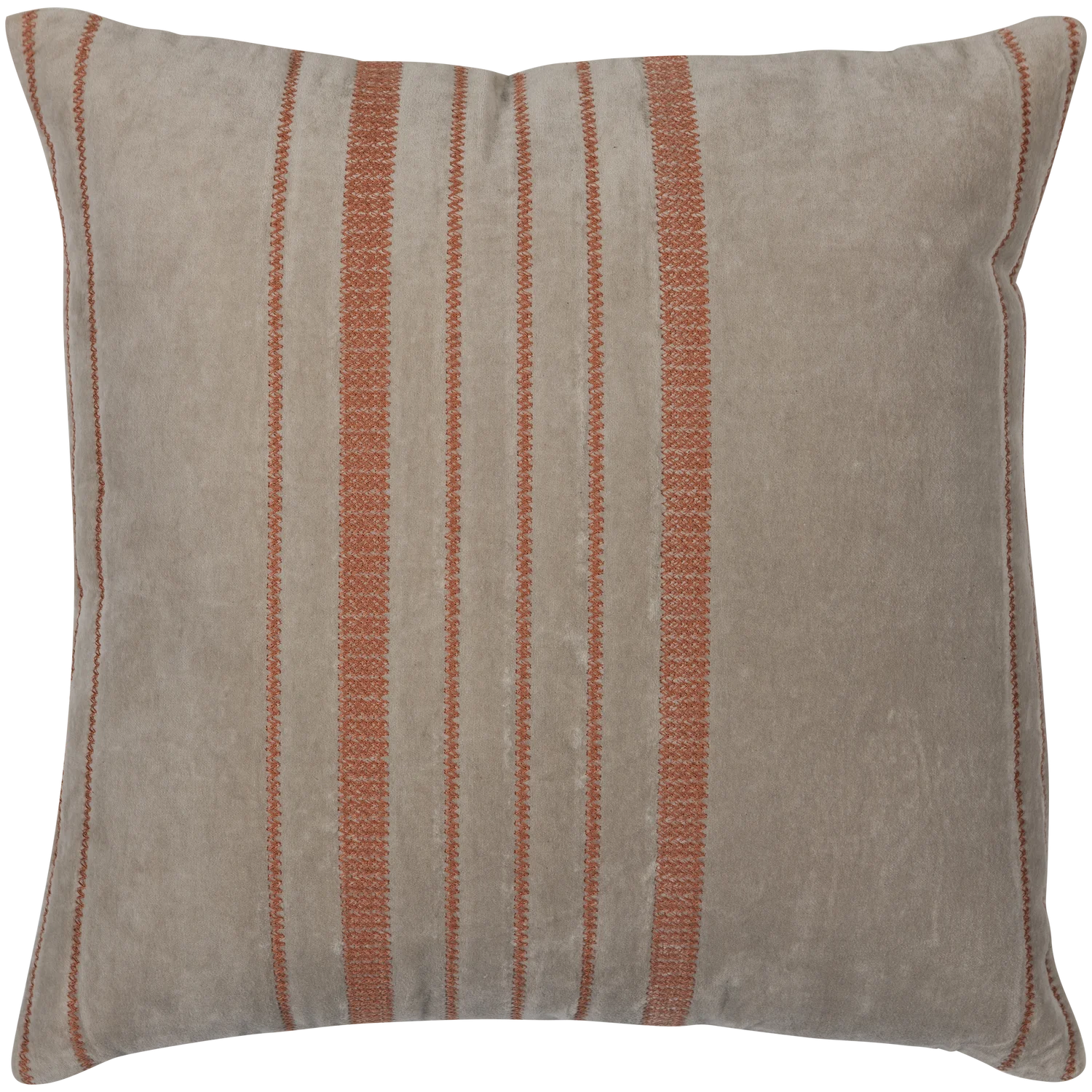 set v 3 - Aziz kussens velvet bruin/naturel - Image 3