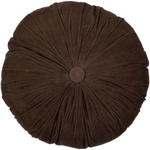 set v 3 - Aziz kussens velvet bruin/naturel - Image 2