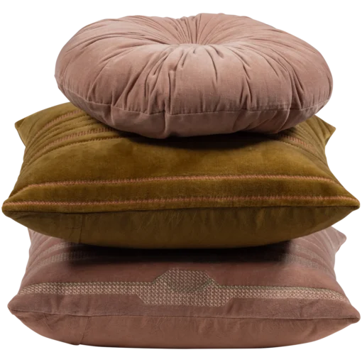 Feis kussens velvet rose/ naturel - set van 3 - Image 4