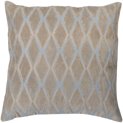Laon kussens velvet naturel/blauw - set van 3 - Image 4