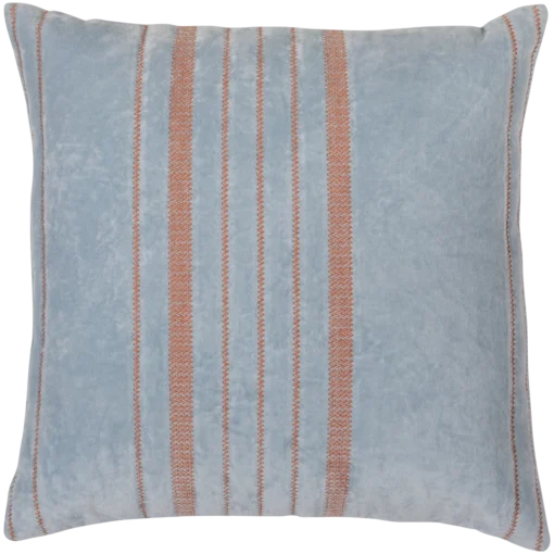 Laon kussens velvet naturel/blauw - set van 3 - Image 3