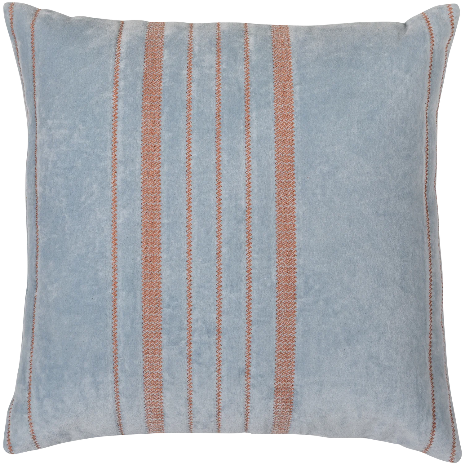 Laon kussens velvet naturel/blauw - set van 3 - Image 3