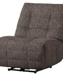 Hein relaxfauteuil elektisch melange antraciet/bruin
