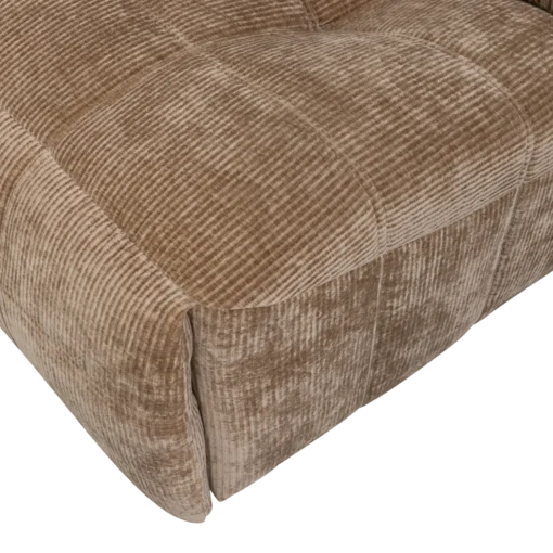 Hein relaxfauteuil elektrisch geweven rib lichtbruin - Image 8
