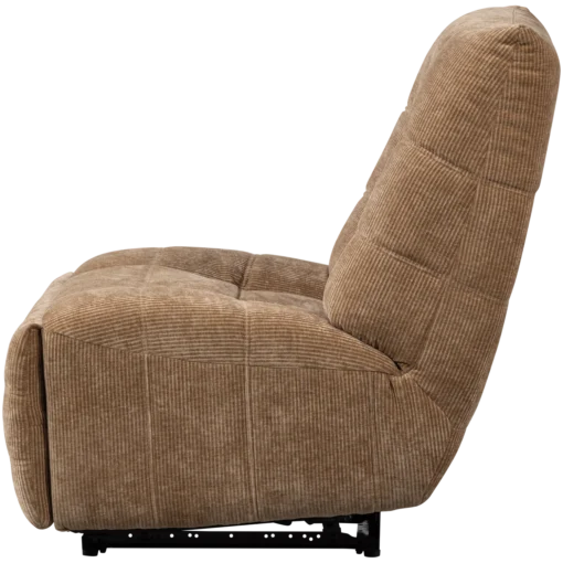 Hein relaxfauteuil elektrisch geweven rib lichtbruin - Image 7