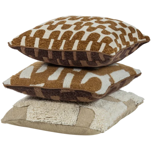 fayden kussens chenille bruin/naturel - set van 3 - Image 8