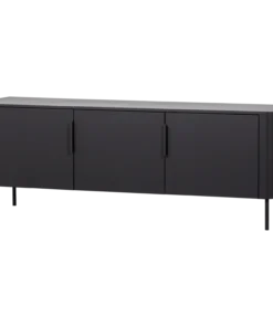 Gunnar tv meubel 154 cm grenen matzwart (FSC)