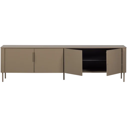 Gunnar tv meubel 200 cm grenen mud (FSC) - Image 4