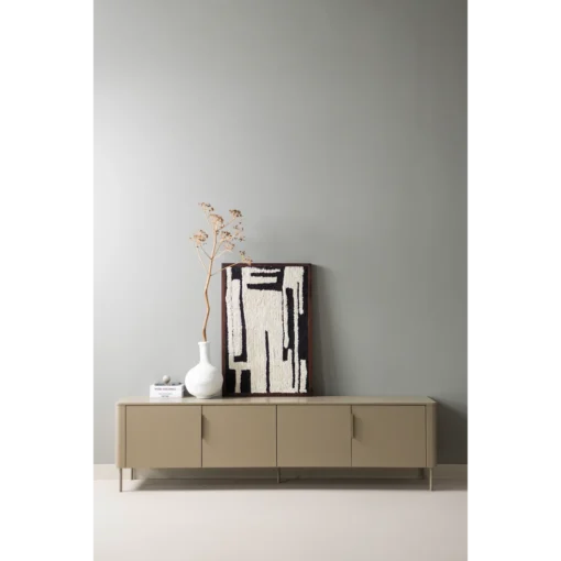 Gunnar tv meubel 200 cm grenen mud (FSC) - Image 3