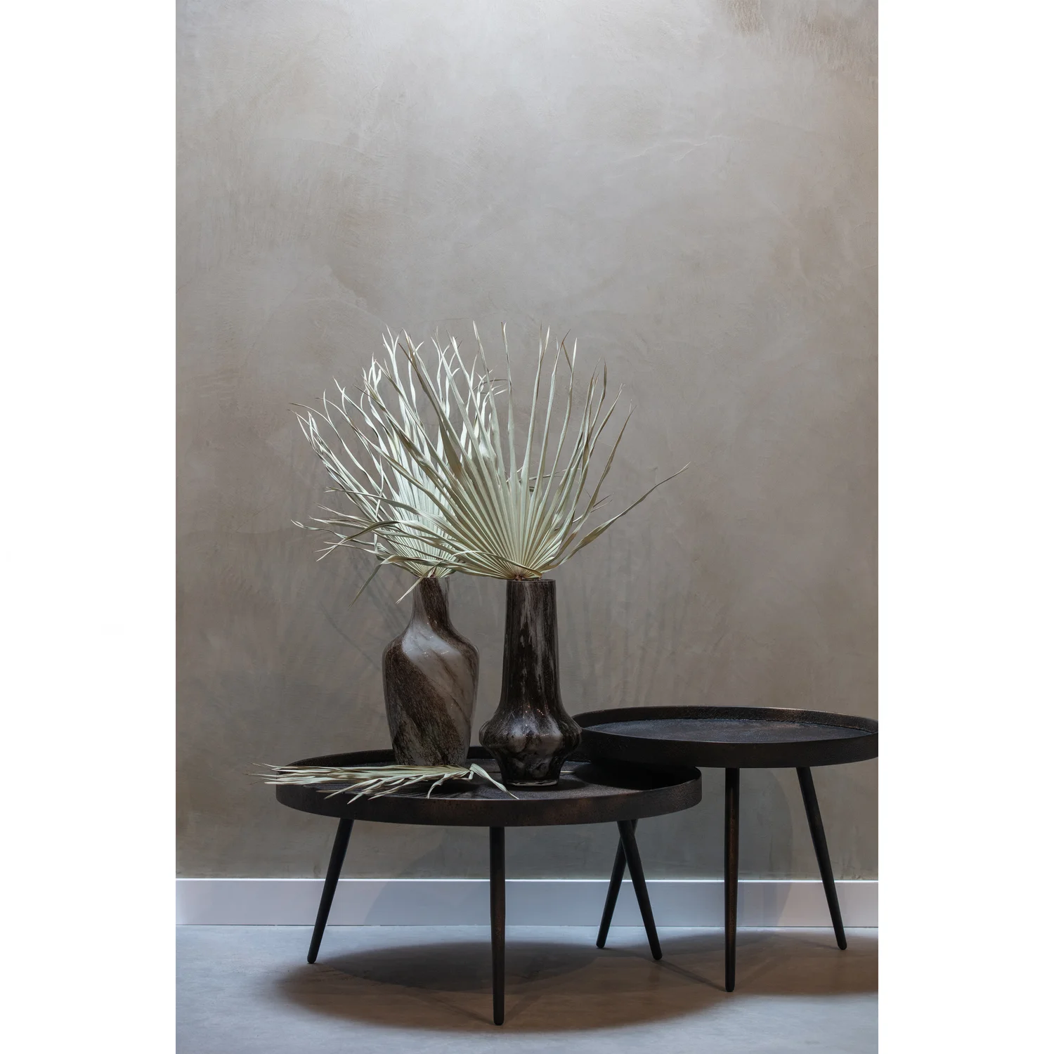 Bounds bijzettafel I hout/metaal antique goud 40Ø76 cm - Image 2