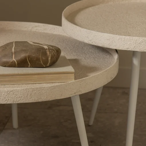 Bounds bijzettafel I hout/metaal naturel 44Ø58 cm - Image 3
