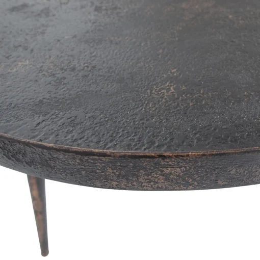 Bounds bijzettafel I hout/metaal antique goud 40Ø76 cm - Image 3