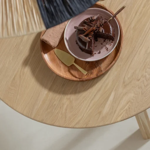 yuki serveerplank rond acacia hout naturel - Image 2