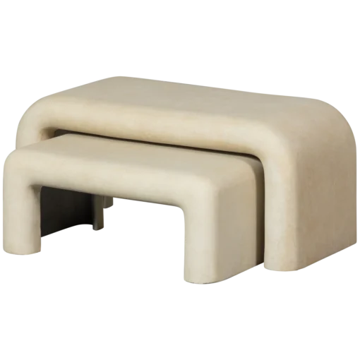 stani salontafels betonlook naturel - set van 2