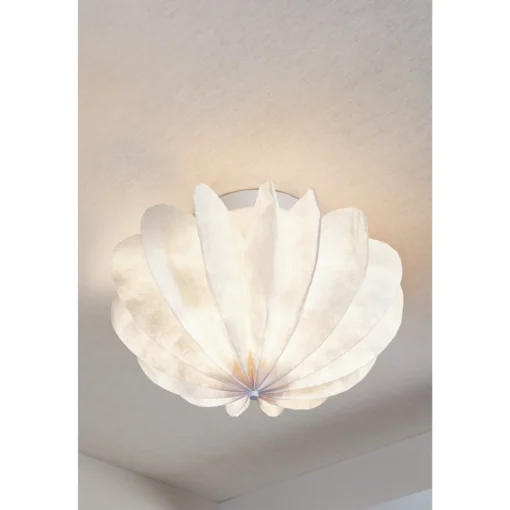 Dalia plafond/wandlamp tyvek papier wit 28xØ40 cm - Image 5