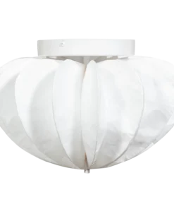 Dalia plafond/wandlamp tyvek papier wit 28xØ40 cm