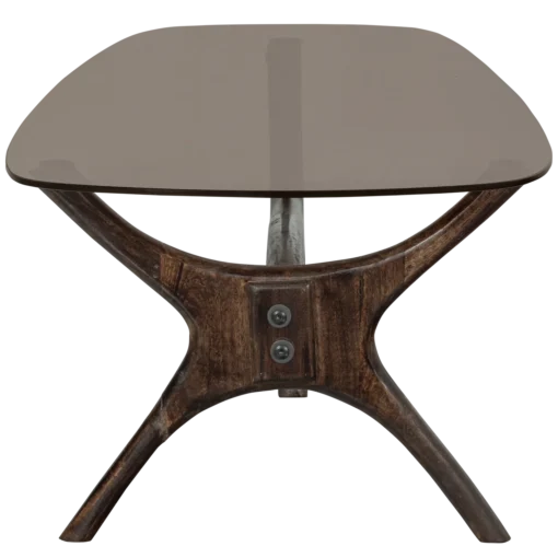 Flash salontafel mango hout/glas walnoot - Image 3