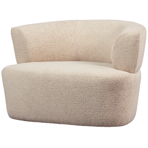 Boris fauteuil bouclé warm zand