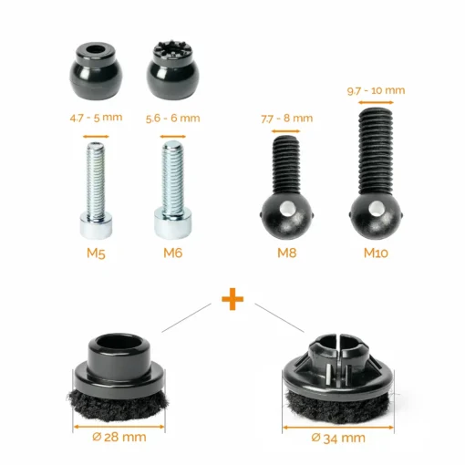 Scratchnomore Footfixx Threaded M5x20, 34mm - Image 2