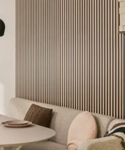 Silentlines lattenwand licht eiken