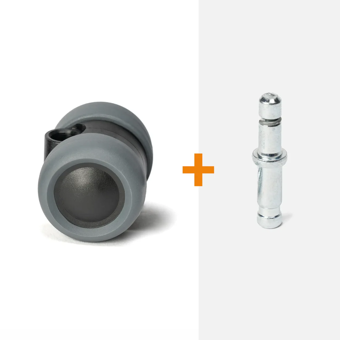 ScratchNoMore Zwenkwiel 40 mm zonder rem, stift met klemring 9 x 24 mm