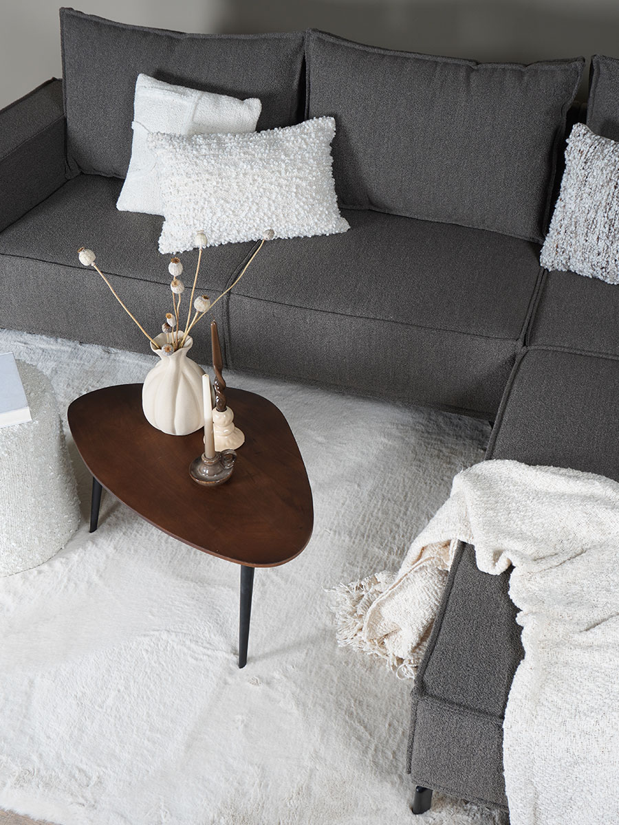 Vloerkleed Velluto Beige - 80 x 150 cm