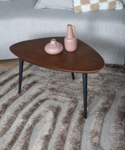 Vloerkleed Lima Bruin Rond ø160 cm