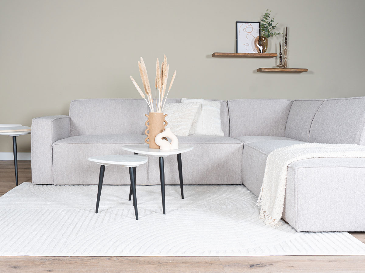 Vloerkleed Ella Cream 280 x 380 cm