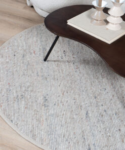 Vloerkleed Scott Donker Beige Rond ø160 cm